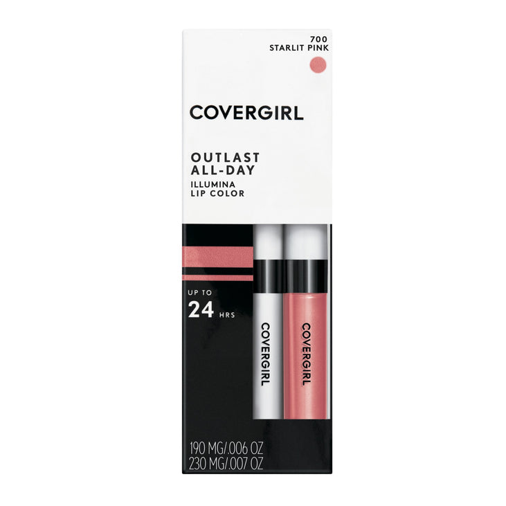COVERGIRL Outlast Illumia All-Day Moisturizing Lip Color, Starlit Pink .13 oz (4.2 g)