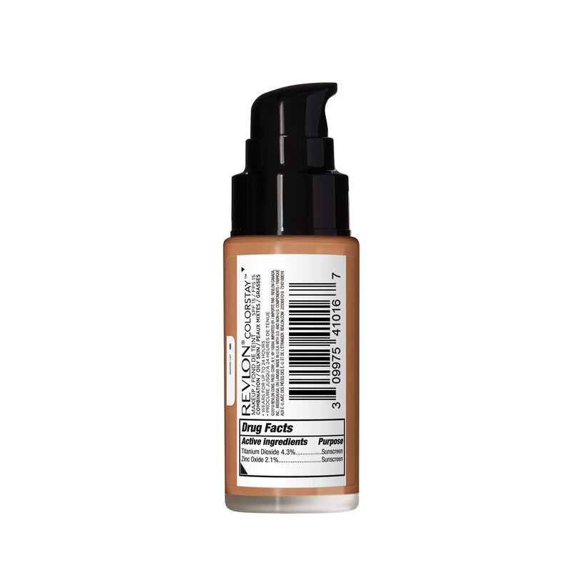 Revlon Liquid Foundation, ColorStay Face Makeup for Combination & Oily Skin, SPF 15 - 380 Rich Ginger, 1 fl oz