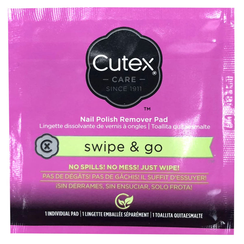 Cutex Swipe and Go Nail Polish Remover Pads (Pack of 4)