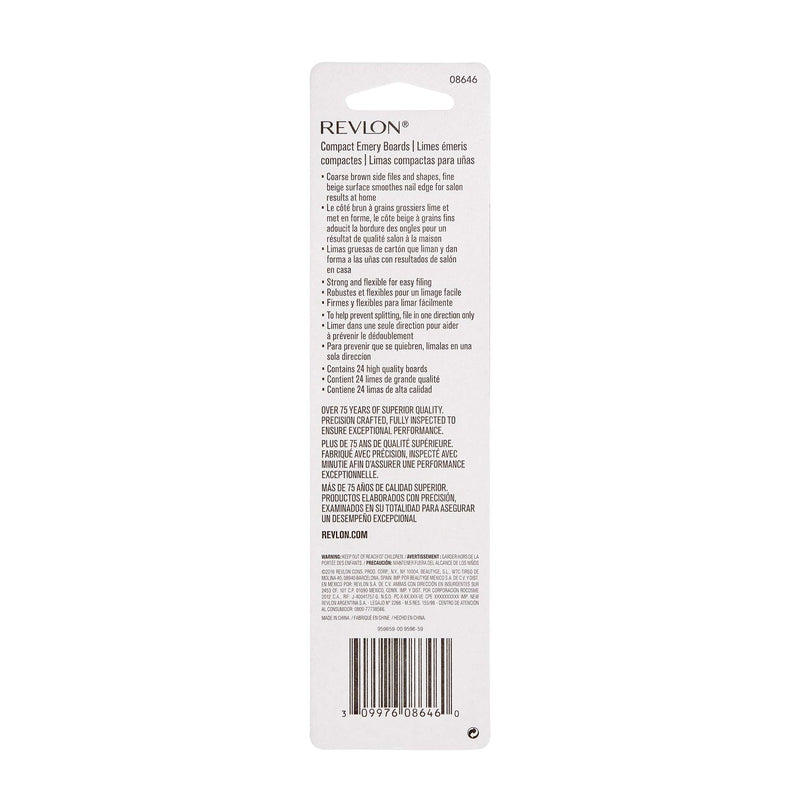 Revlon Compact Emery Boards Nail File 24 Count