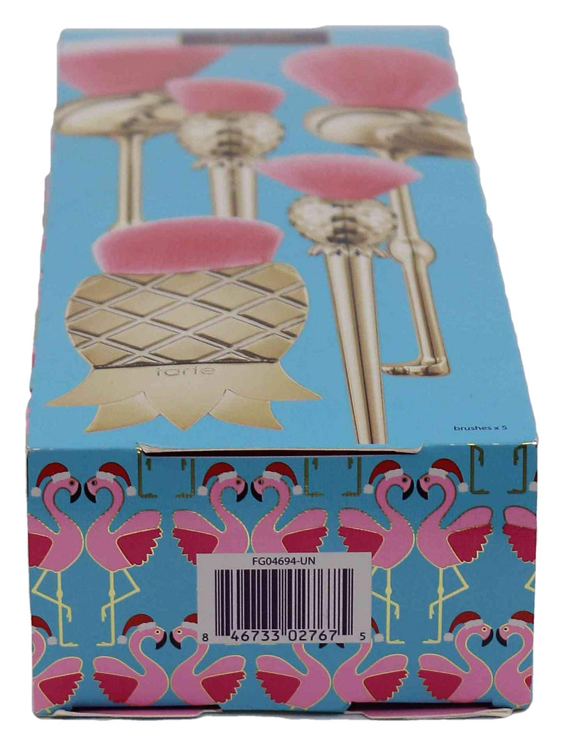 Tarte Let's Flamingle 5 Piece Brush Set Fla-Mingle Inspired by Flamingos & Pineapple