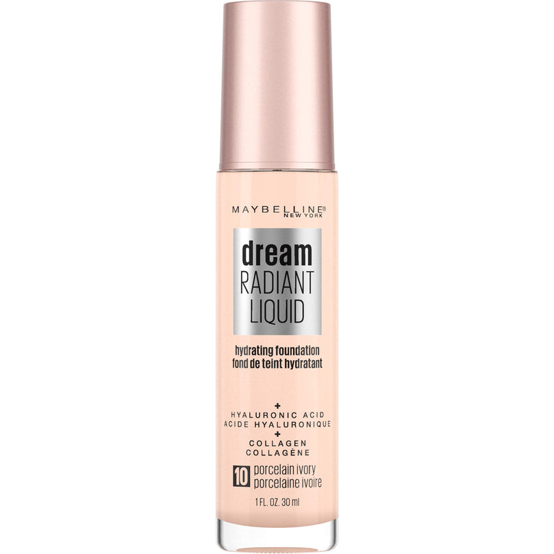 Maybelline Dream Radiant Liquid Hydrating Foundation - 10 Porcelain Ivory