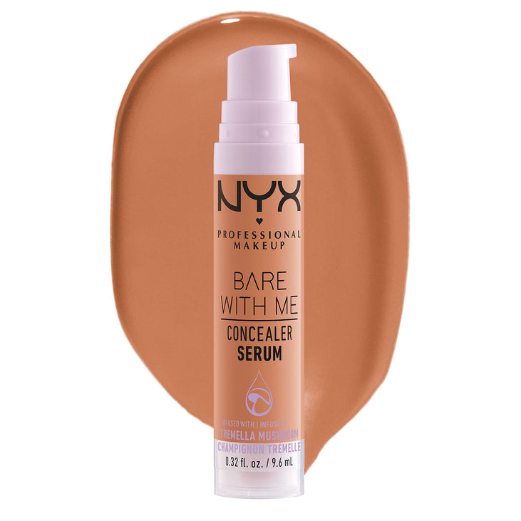 NYX PROFESSIONAL MAKEUP Bare With Me Concealer Serum, Up To 24Hr Hydration - Caramel