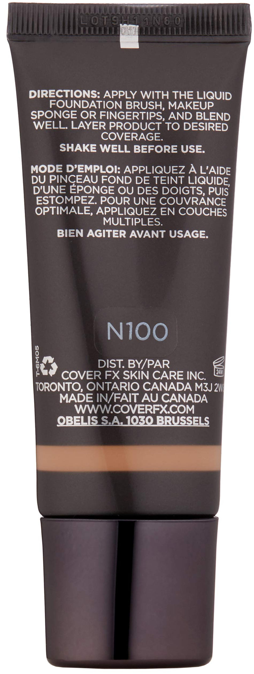 Cover FX Natural Finish Foundation - N100, 1 Fl Oz