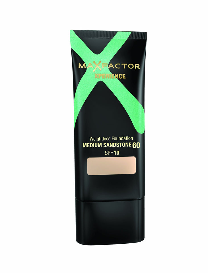Max Factor Xperience Weightless Foundation SPF 10, No.60 Medium Sandstone, 1 Ounce