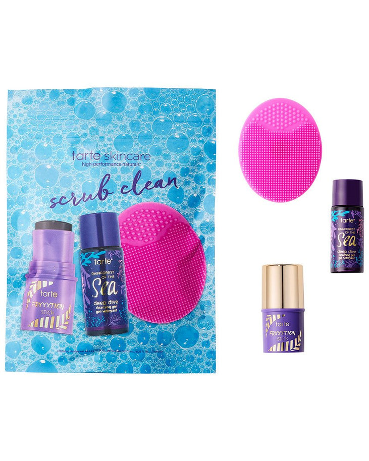 Tarte Limted-Edition Scrub Clean Cleansing 3 Piece Travel Set