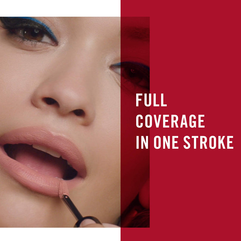 Rimmel London Stay Matte Liquid Lip Color with Full Coverage Kiss-Proof Waterproof Matte Lipstick Formula that Lasts 12 Hours - 703 Vanilla Lovin, .21oz