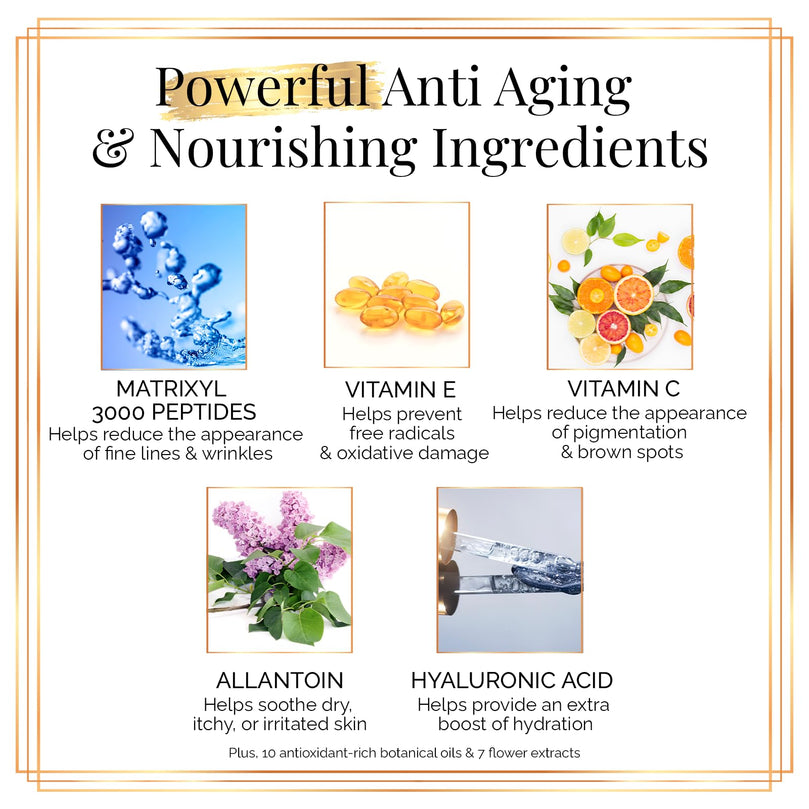 Nakery SkinInfusion Facial Oil - Anti-Aging Collagen Serum with Hyaluronic Acid 150ml