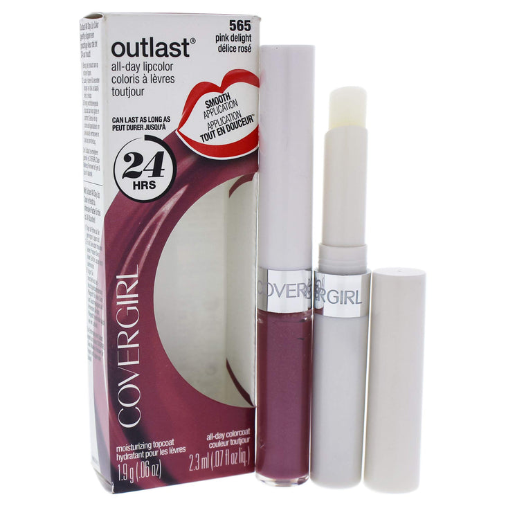 COVERGIRL Outlast All-Day Moisturizing Lip Color Pink Delight 565, .13 oz (packaging may vary)
