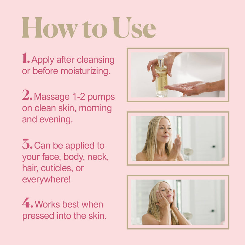 Nakery SkinInfusion Facial Oil - Anti-Aging Collagen Serum with Hyaluronic Acid 150ml