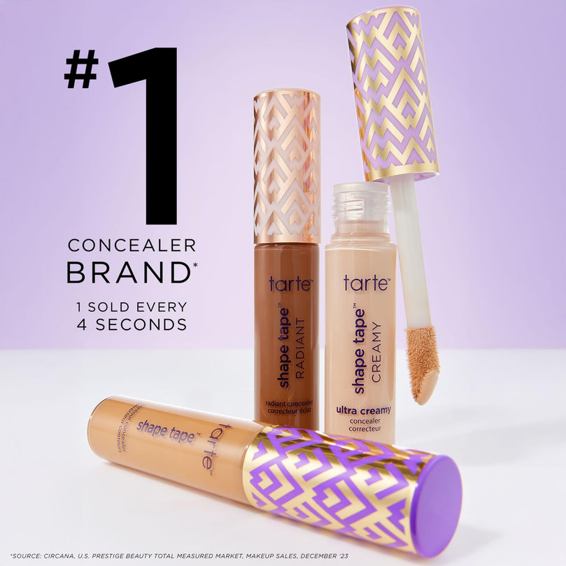 tarte shape tape full-coverage concealer - 22B light beige (light skin with cool, pink undertones) - travel size