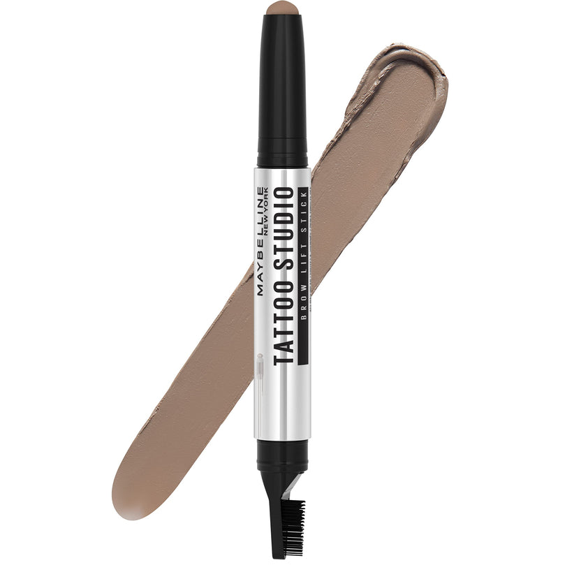 Maybelline TattooStudio Brow Lift Stick Makeup with Tinted Wax Conditioning Complex, Blonde, 1 Count