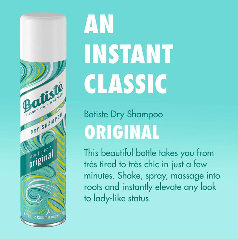 Batiste Dry Shampoo Original Fragrance 6.73 OZ Dry Shampoo (3 Pack)