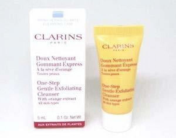 CLARINS One Step Gentle Exfoliating Cleanser with Orange Extract, 0.1 oz Unbox