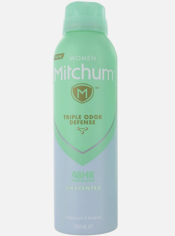 Mitchum Women Unscented Anti-perspirant Deodorant Spray 200ml (6 PACK)