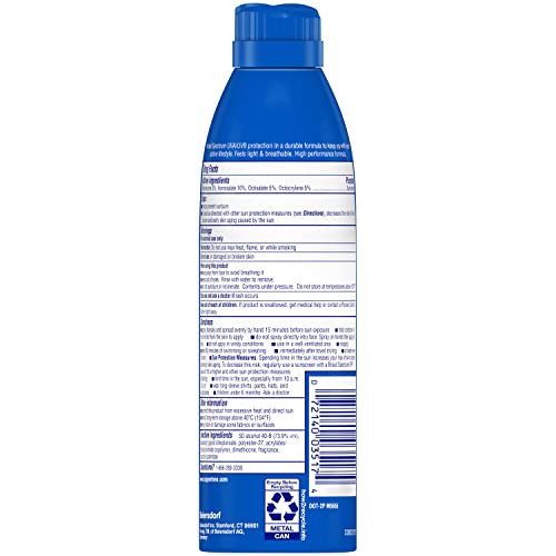 Coppertone Sport Sunscreen Spray SPF 50, Water Resistant Spray Sunscreen, Broad Spectrum SPF 50 Sunscreen, 5.5 Oz Bottle