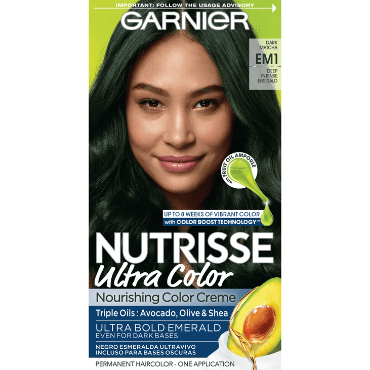 Garnier Nutrisse Nourishing Hair Color Creme, Em1 Matcha Latte