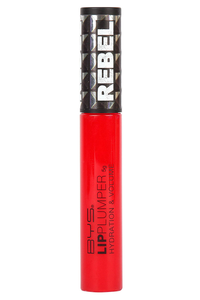 BYS Rebel Lip Plumper, Robust Red - Hydration & Volume Lipstick, Non-Sticky Gloss Formulation with Maxi-Lip Peptides