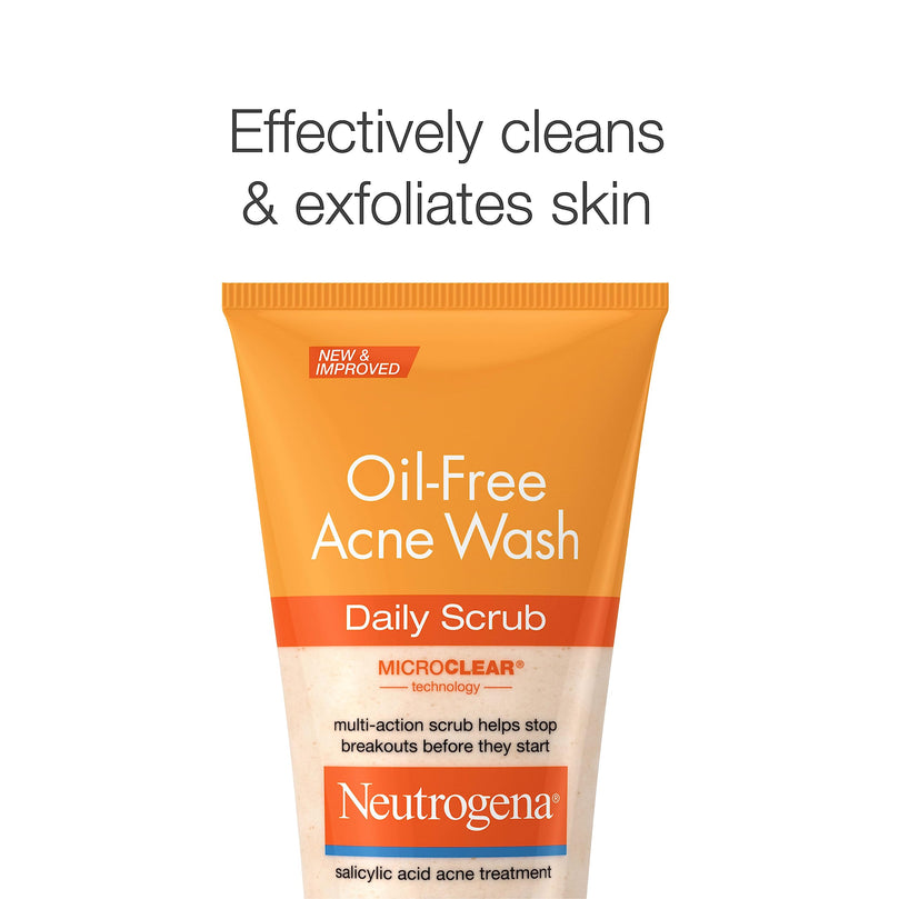 Neutrogena Oil Free Acne Face Scrub 4.2 fl. oz (2 Pack)