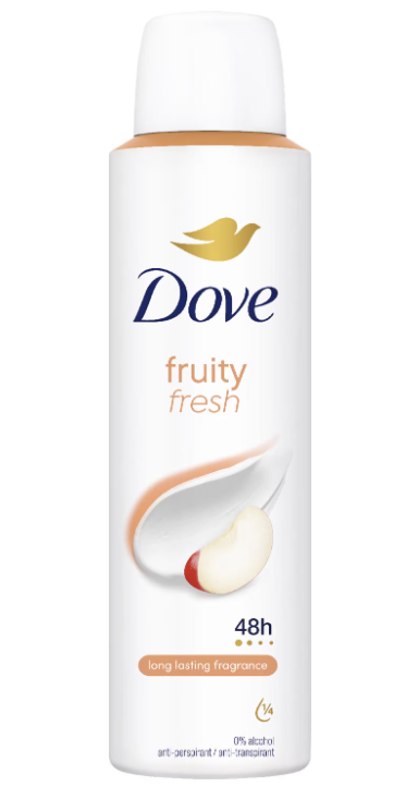 Dove Fruity Fresh 48h Antiperspirant Deodorant Spray 150 ML (3 Pack)
