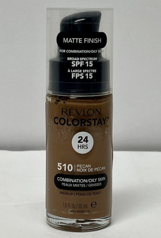 Revlon ColorStay Liquid Foundation Face Makeup for Combination & Oily Skin - 510 Pecan 1 Fl Oz