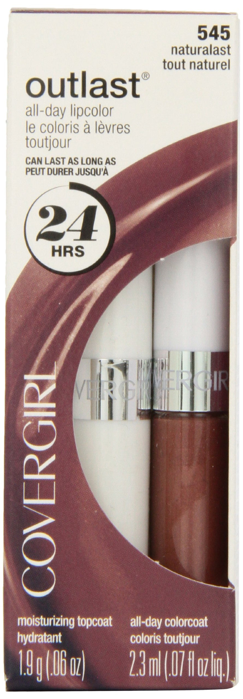 CoverGirl Outlast All Day Two Step Lipcolor, Naturalast 545, 0.13 Ounce