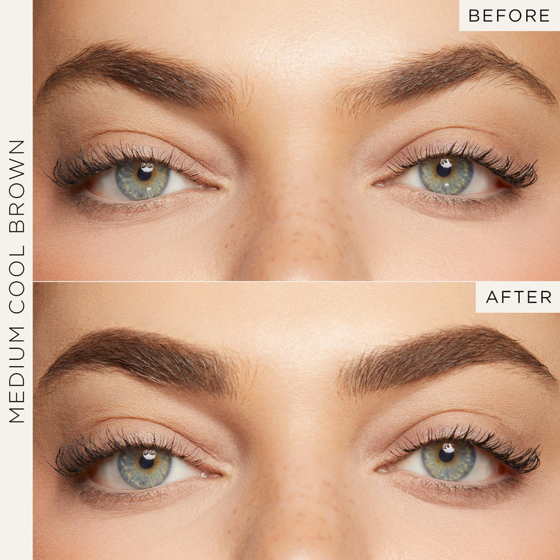 tarte big ego sketch and set brow pencil and tinted gel - medium cool brown - full size