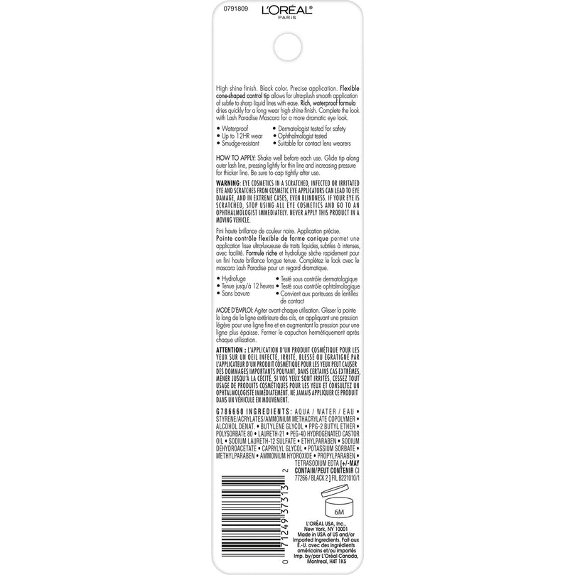 Loreal Paris Voluminous Lash Paradise Liquid Eyeliner #115 Black