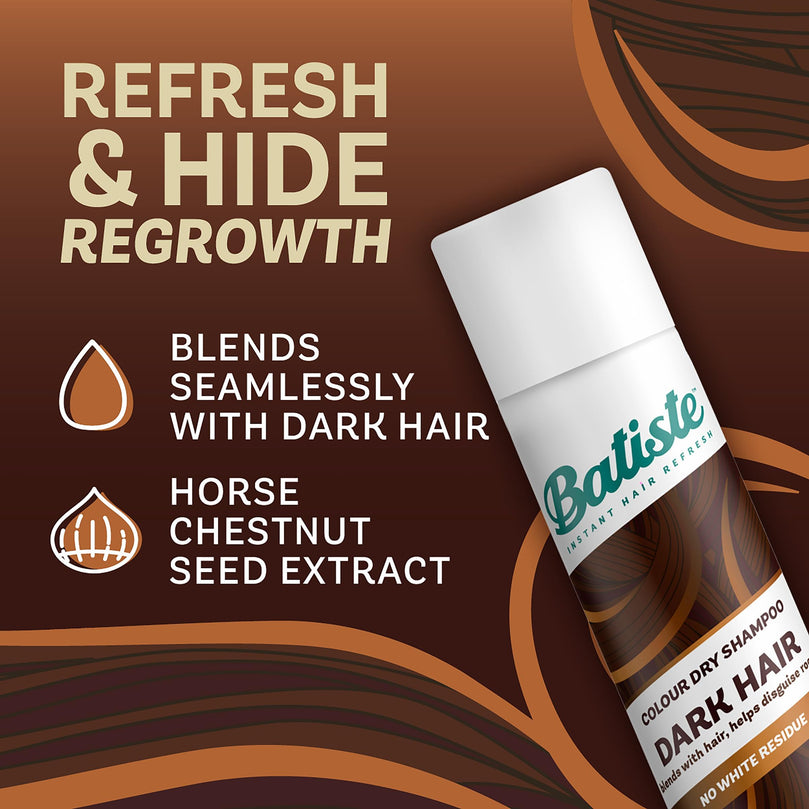 Batiste Dry Shampoo for Dark Hair, 3.81 oz