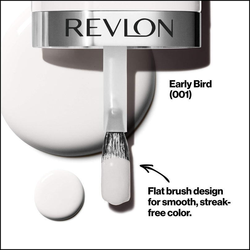 Revlon Ultra HD Snap Vegan Glossy Nail Polish, 001 Early Bird, 0.27 fl oz Bottle