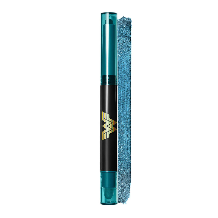 REVLON ColorStay Glaze Stick Eye Shadowliner, Longlasting Shimmer Cream Shadow and Liner Makeup in Blue, 875 Sapphire, 0.037 oz