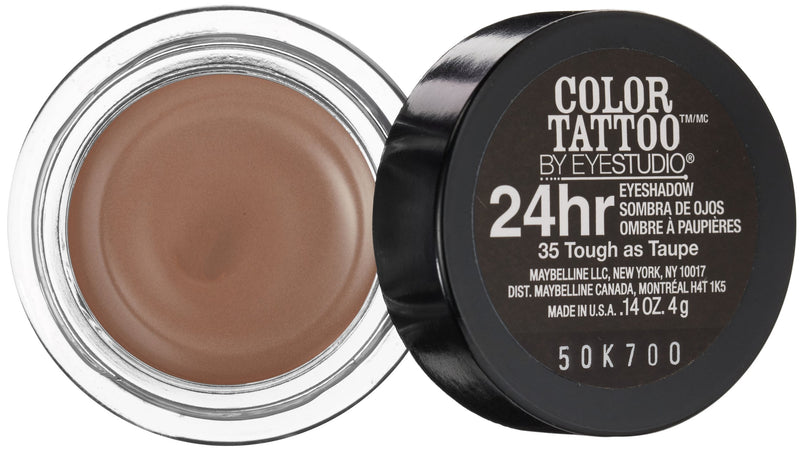 Maybelline 24 Hour Eyeshadow, Tough as Taupe, 0.14 Ounce
