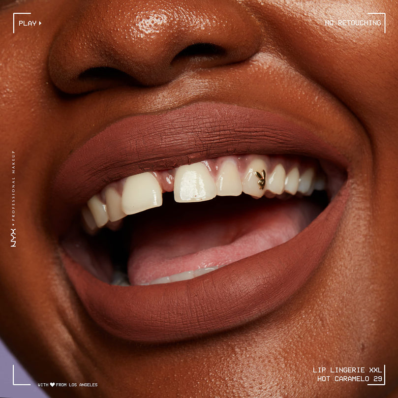 NYX Professional Makeup Lip Lingerie XXL Matte Liquid Lipstick - Hot Caramelo (Warm Caramel)