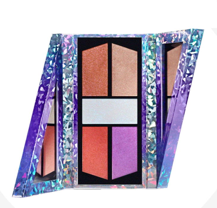 Becca BARBIE FERREIRA Prismatica Face Palette: Prismify, Glimmer, Refract, Hustle, Hued 1.05 oz total .42oz