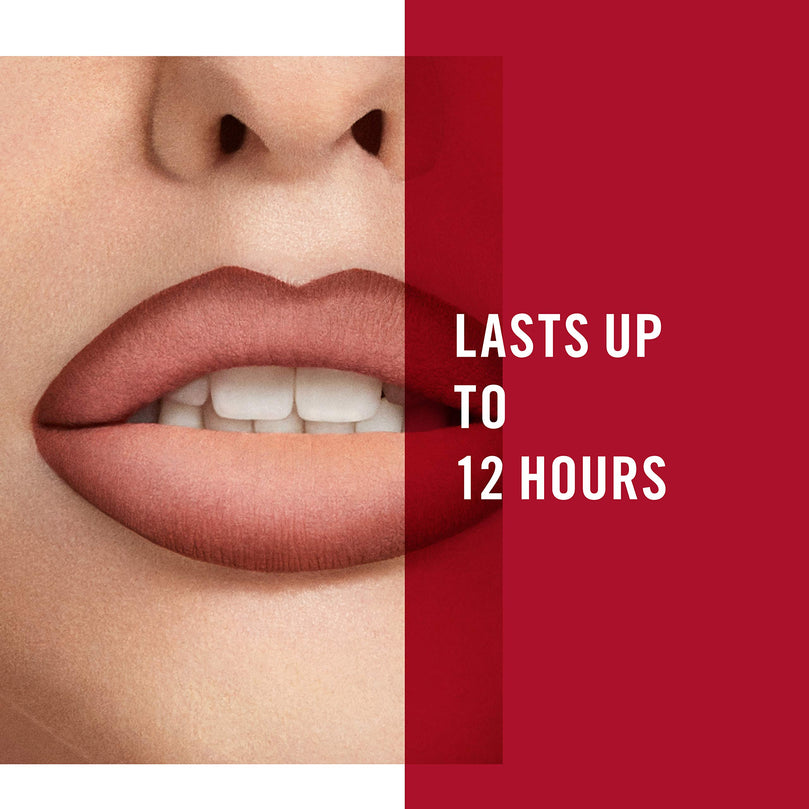 Rimmel London Stay Matte Liquid Lip Color with Full Coverage Kiss-Proof Waterproof Matte Lipstick Formula that Lasts 12 Hours - 703 Vanilla Lovin, .21oz