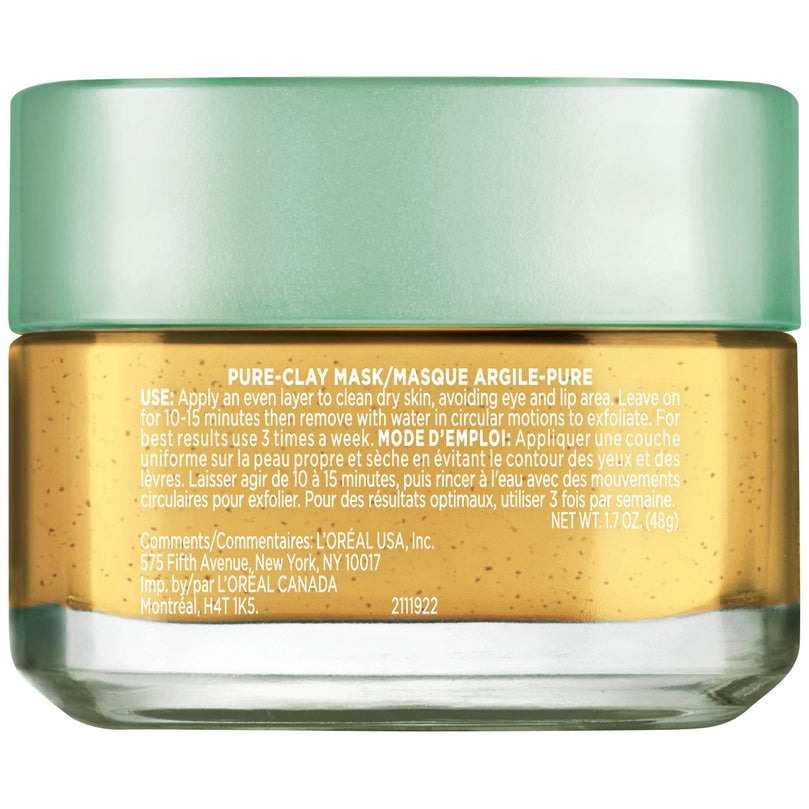 L'Oreal Paris Pure-Clay Mask Clarify & Smooth, 1.7 oz.