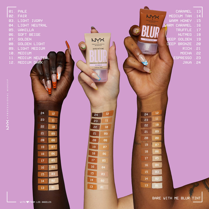 NYX PROFESSIONAL MAKEUP Bare With Me Blur Skin Tint Foundation - Medium Tan