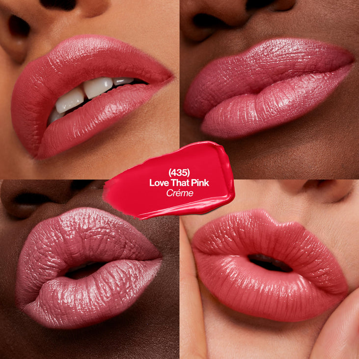 Revlon Super Lustrous Lipstick, Creamy Formula For Soft, Fuller-Looking Lips, Moisturized Feel, 435 Love That Pink, 0.15 oz
