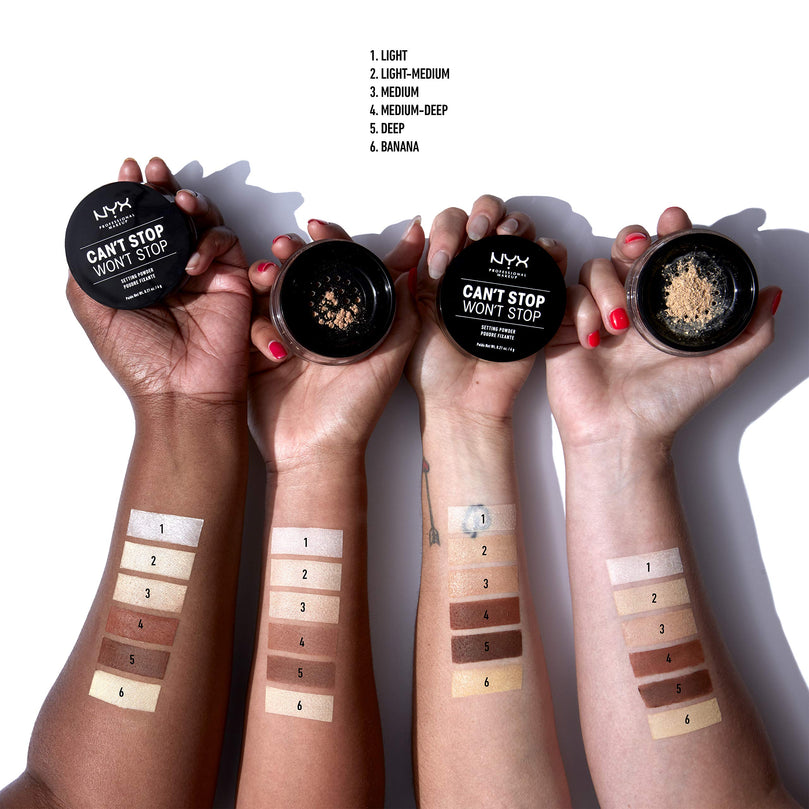 Nyx Can't Stop Won't Stop Setting Powder - Light Medium