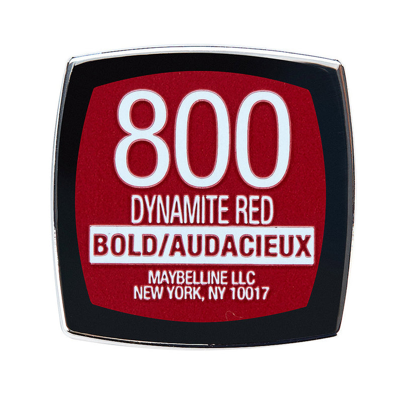 Maybelline New York Color Sensational Red Lipstick Matte Lipstick, Dynamite Red, 0.15 Ounce, 1 Count