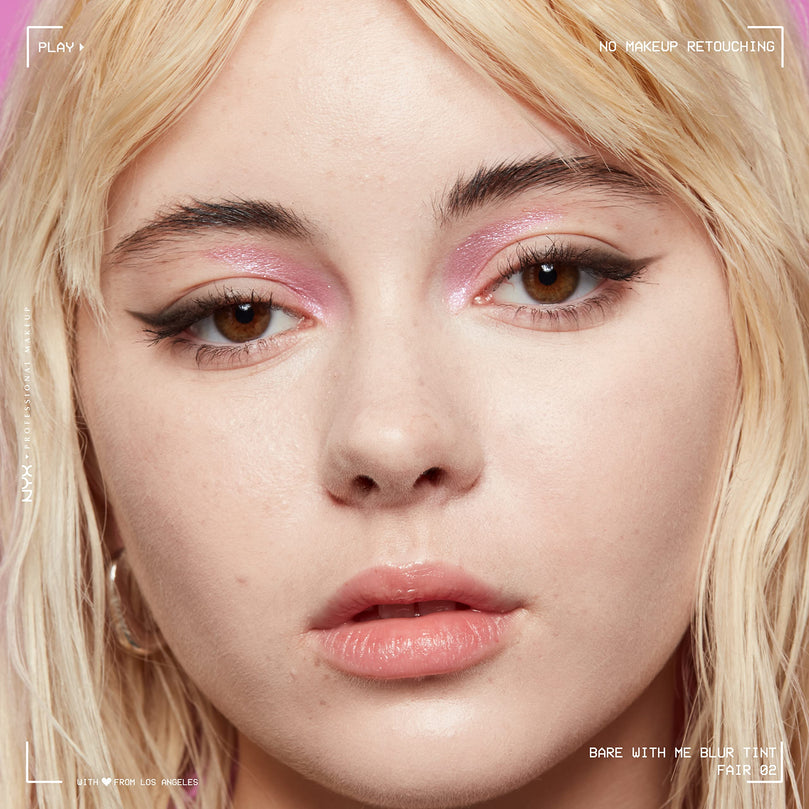 NYX PROFESSIONAL MAKEUP Bare With Me Blur Skin Tint Foundation Make Up with Matcha, Glycerin & Niacinamide - Fair