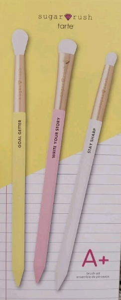 Tarte Sugar Rush A+ Brush Set 3 Pc $48 In Box