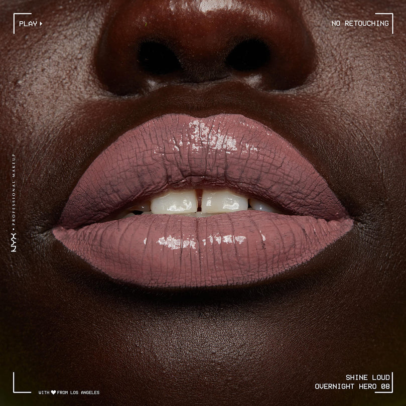 Nyx Professional Make Up Shine Loud Lip Color 08 Overnight Hero