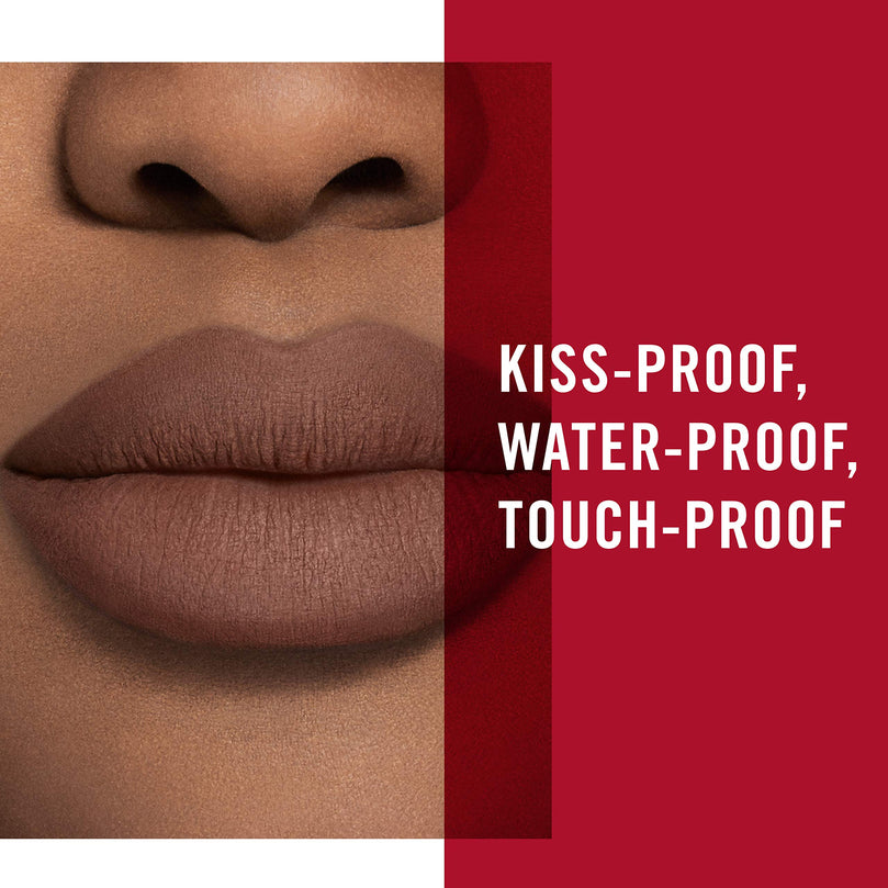 Rimmel London Stay Matte Liquid Lip Color with Full Coverage Kiss-Proof Waterproof Matte Lipstick Formula that Lasts 12 Hours - 703 Vanilla Lovin, .21oz