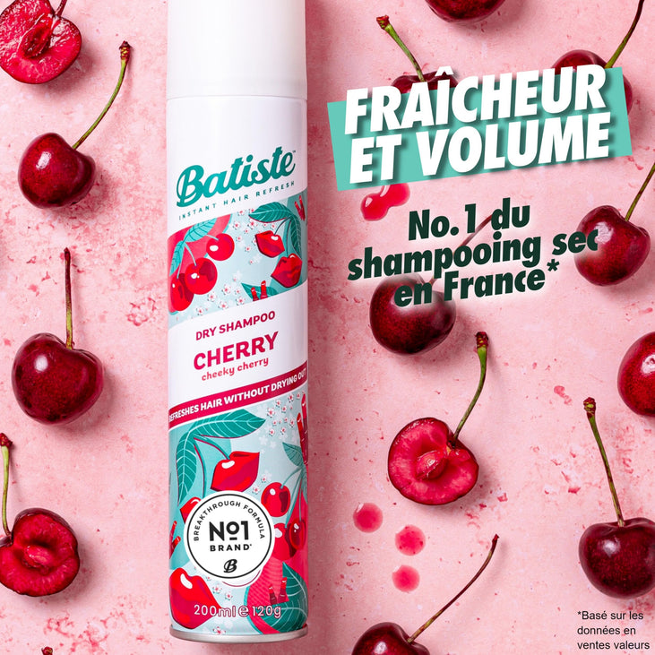 Batiste Shampoo Dry Cherry 6.73 Ounce (200ml) (3 Pack)