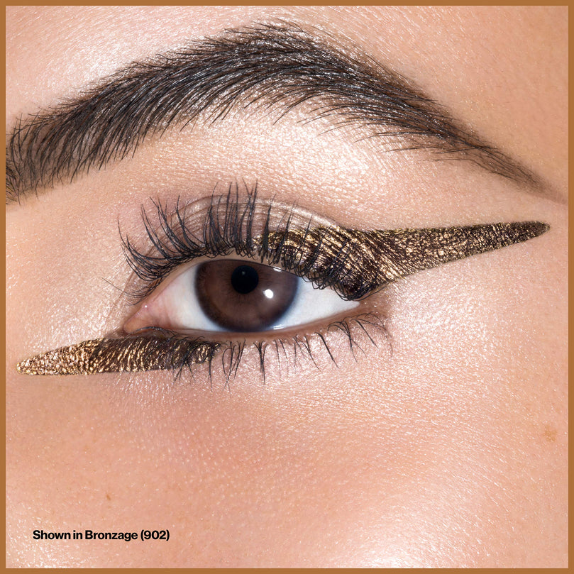 Revlon So Fierce! Chrome Ink Liquid Eyeliner, 902 Bronzage, 0.03 oz