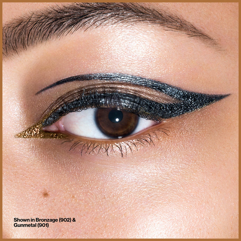Revlon So Fierce! Chrome Ink Liquid Eyeliner, 902 Bronzage, 0.03 oz