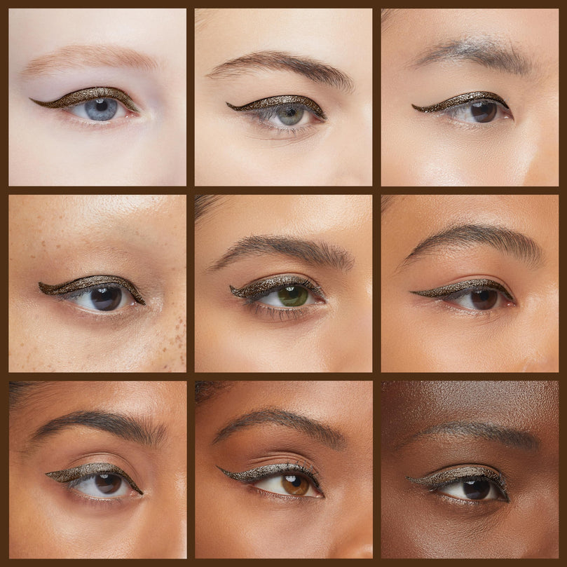 Revlon So Fierce! Chrome Ink Liquid Eyeliner, 902 Bronzage, 0.03 oz