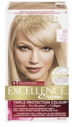 LOREAL EXCELLENCE HAIR COLOR - LIGHT ASH BLONDE #B1