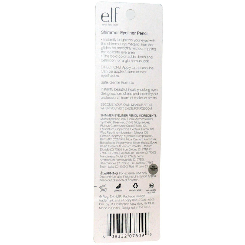 e.l.f. Shimmer Eyeliner Pencil, Black Bandit